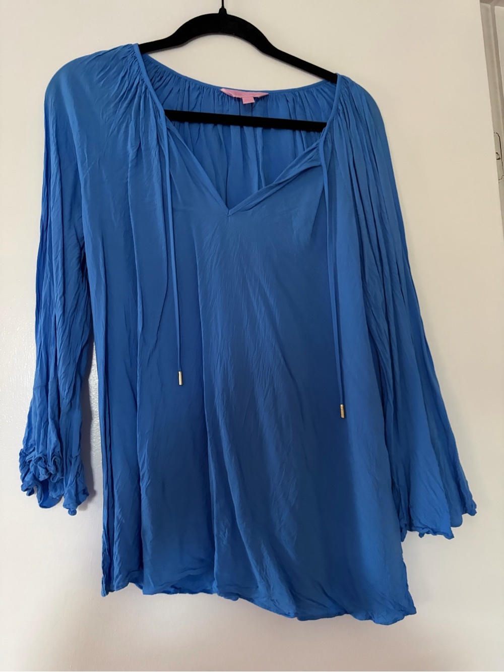 EUC Lilly Pulitzer Willa Top - Bennett blue - large